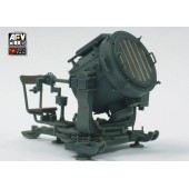 Riflettore tedesco 60 cm. Flak-Sw36 con rimorchio.