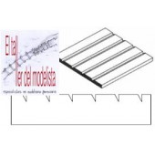 Plancha 15 x 30. Dentada 2,8 mm. EVERGREEN 4109