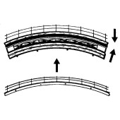 Bridge base curved.