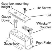 Insulated multi-purpose coupler height gauge.