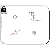 Imanes circulares. 6,4 x 2,5 mm (x50).