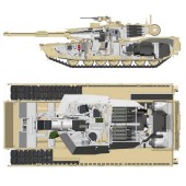 M1A1/A2 Abrams com interiores.