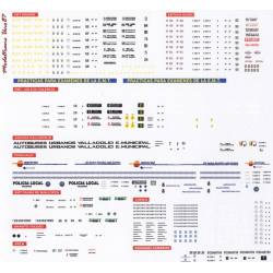 Calcas para personalizar autobús Pegaso 6038. OTERO SCALE MODEL