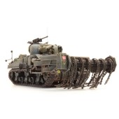 Sherman M4A4, com sistema de detenção de minas, Reino Unido/EUA.