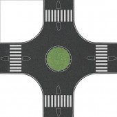 Roundabout (traffic circle). BUSCH 1101