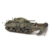 Sherman M4A4, com sistema de detenção de minas, Reino Unido/EUA.