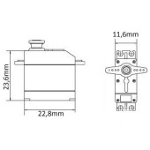 Mini servo motor, 8 gramas.