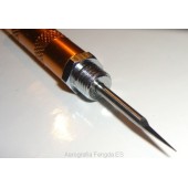 Cleaning needle for airbrush.