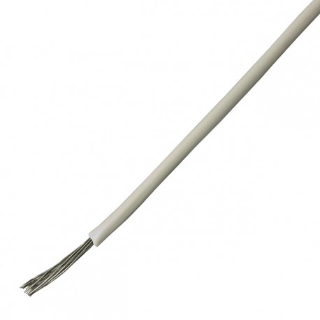 Wire, white, 1 mm.