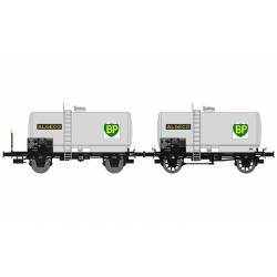 Set of 2 tank wagons BP OCEM 29, SNCF.