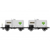 Set of 2 tank wagons BP OCEM 29, SNCF.