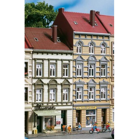 Two town buildings with shops. AUHAGEN 11392