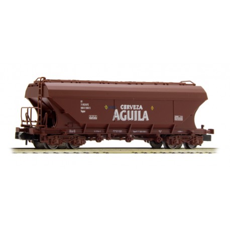 Vagón tolva "Cerveza Águila", RENFE.