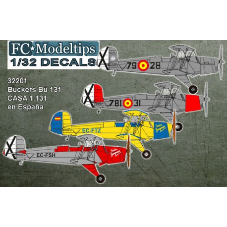 Calcas: Bücker Bü 131 & Casa 1131 en España.