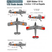 Calcas: Bücker Bü 131 & Casa 1131 en España.