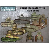 Decal set: Renault FT-17 international.