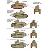 Decal set: Renault FT-17 international.