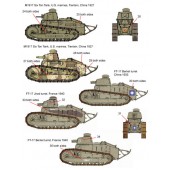 Decal set: Renault FT-17 international.