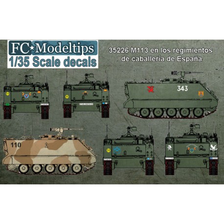 Decal set: Spanish cavalry regiments M113.