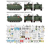 Decal set: Spanish cavalry regiments M113.