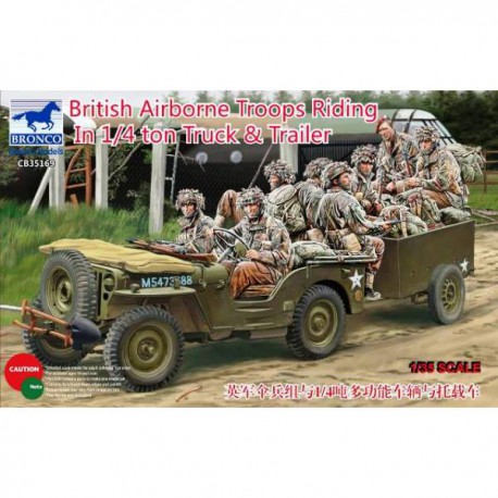 British airborne troops riding.