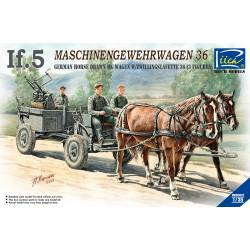 German IF-5 Horse Drawn MG Wagon with Zwillingslafette 36