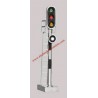 Railway signal - 3 aspects with authorized pass. ANESTE 2841