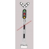 Railway signal - 3 aspects with bifurcation. ANESTE 2842