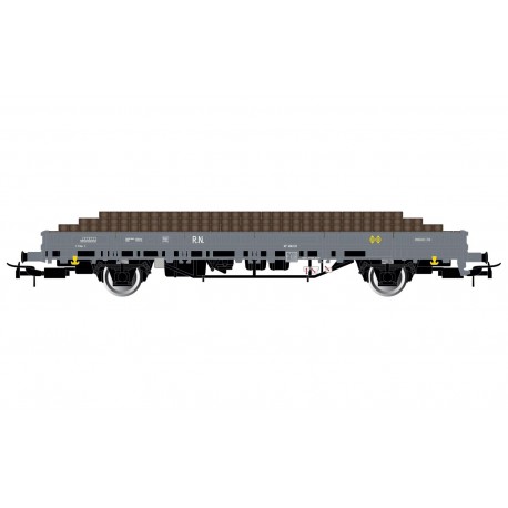 2-axle stake wagon, RENFE.