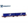 Container carrier wagon, TRANSFESA.