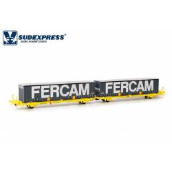 Container carrier wagon Fercam, TRANSFESA.