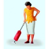 Woman hoovering. PREISER 28141