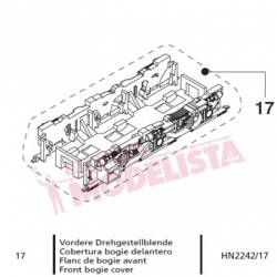 Front bogie cover for locomotives series 321.