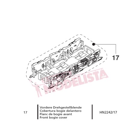 Cobertura bogie delantero, RENFE 321.