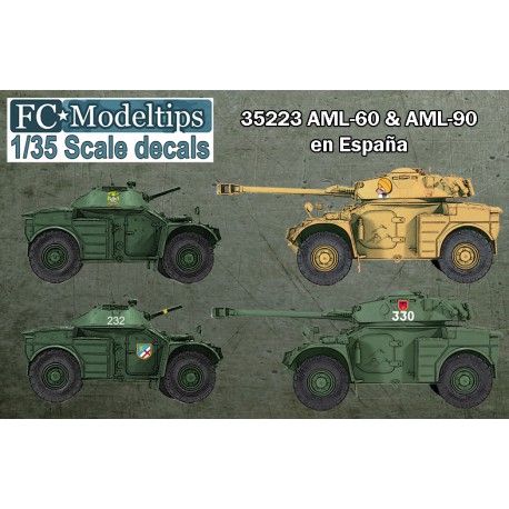 Decal set: Panhard AML-60 90 in España.