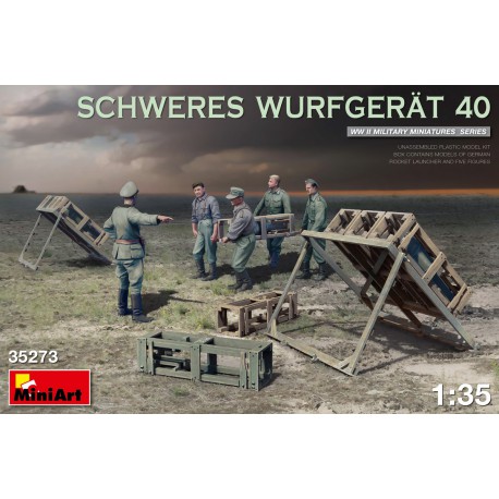 German rocket launcher with figures.