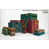 Wooden boxes and crates.