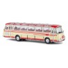 Autobus Setra S 12, rojo/beige.