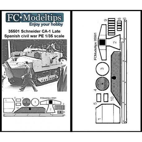 Photo-etched: Schneider CA-1, Spanish Civil War.