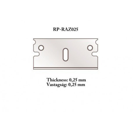 Razor blade 0,25 mm (x5).