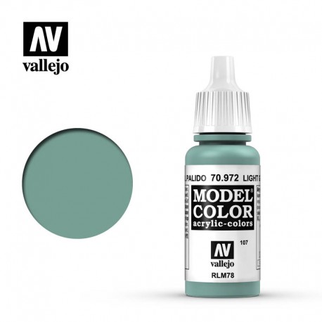 Verde azul pálido 17 ml, #107. VALLEJO 70972