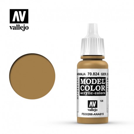 Alemán camuflaje ocre naranja 17 ml, #128. VALLEJO 70824