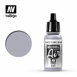 Plata (Metalizado) 17 ml. VALLEJO 71063