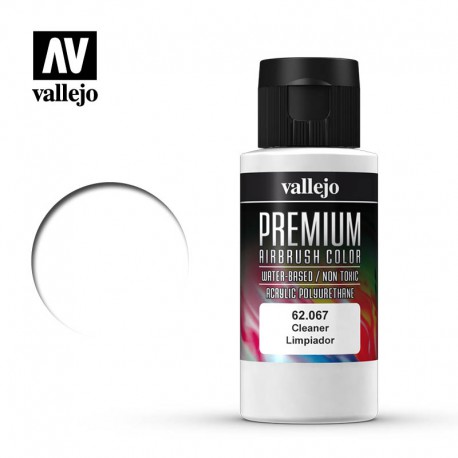 Limpiador de aerógrafo Premium Color. 60 ml. VALLEJO 62067