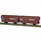 Set of coal hopper wagons "Arbel", SNCF.