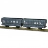 Set of coal hopper wagons "Arbel", SNCF.