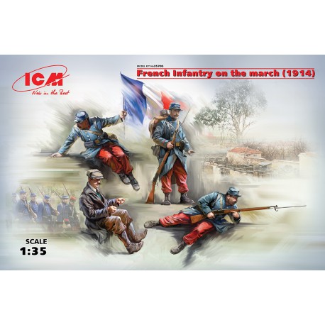 French infantry on the march.