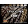 Hemp ropes and tarps set.