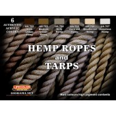 Hemp ropes and tarps set.