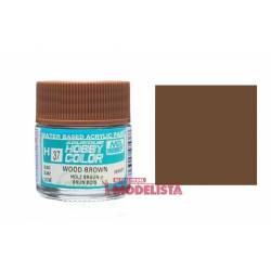 Wood brown 10 ml. Gunze Sangyo. HOBBY COLOR H037